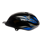 BAJAJ DISCOVER 100 BLACK BLUE TANK