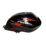 BAJAJ DISCOVER 135 BLACK RED TANK